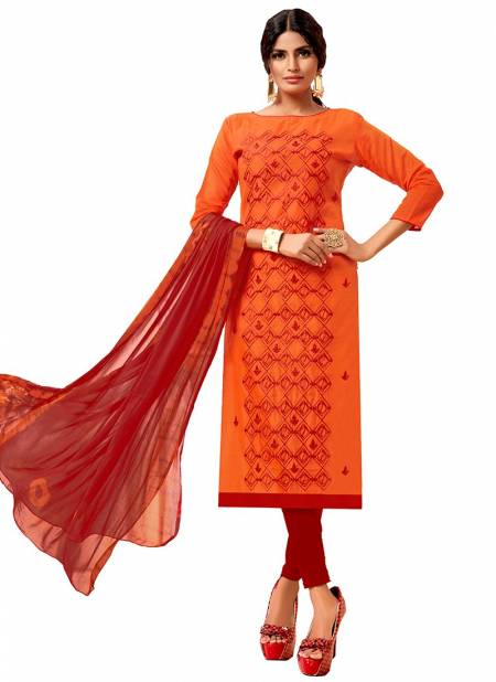 Orange Colour Mango Rahul Nx New Latest Designer Ethnic Wear Modak Silk Salwar Suit Collection 1001